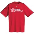 Philadelphia Phillies Official Wordmark Short Sleeve T-Shirt, Athletic Red