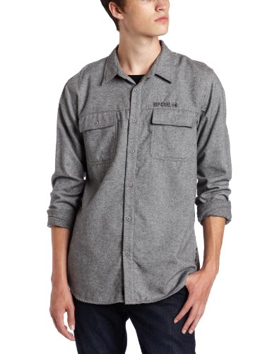 Rip Curl Wetsuits Young Mens Lennox Flannel Shirt, Gray, Large