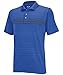 adidas Golf Men's Puremotion Climacool 3-Stripes Chest Polo, Vivid Blue/Lead, Small