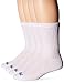 MediPeds Adult Half Cushion Crew Socks, 4-Pairs