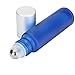 Roll On Bottles, Iwotou 10 ml High Quality Glass Refillable Essential Oil Bottles with Stainless Steel Roller Balls, Set of 6 for Aromatherapy, Essential Oils, Perfumes and Lip Balms