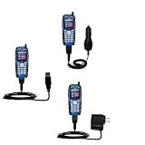 Deluxe Kit for the Sanyo RL-2000 includes a USB cable with Car and Wall Charger - Gomadic Brand w/ TipExchange Technology