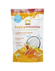 Baby Product: Happy Baby happy creamies Veggie & Fruit Snacks - Carrot Mango Orange - Happy Baby