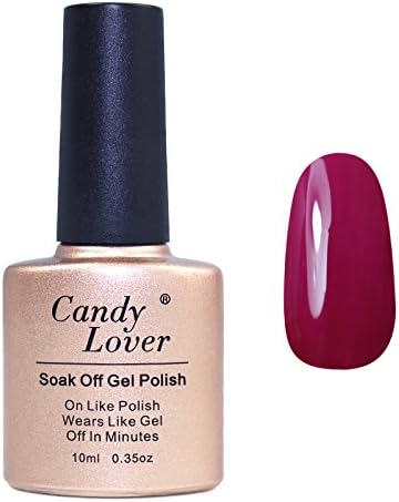 Candy Lover Brand 10ml Nail Paint Uv Gel Soak Off Wine Red Nail Polish