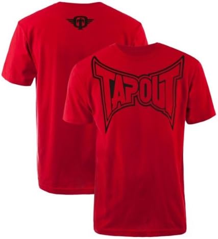 TapouT Classic Collection Red/Black Short Sleeve Men's T-Shirt (TAP20) (Large)