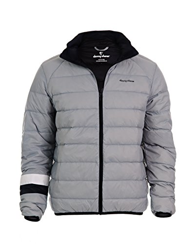 DannyShane Men's Down Jacket, XX-Large, Grey