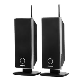 iSymphony WS2 Wireless Speaker Pair for Use with iSymphony W2 Wireless Micro Speaker System (Black)