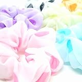 シフォンパステルカラーシュシュ