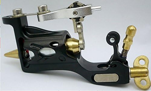GC New Aluminum Alloy Hand-polished Shader Liner Rotary Tattoo Machines Gun MDJ76A Black Color