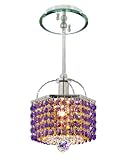 Pecaso Lighting 8111-S BV-LT-ST Cubix Pendant with Strass Swarovski Crystal