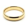 18K Yellow Gold Men's & Women's Wedding Bands 4mm comfort-fit light, 6.5