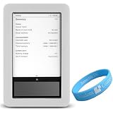 Clear Silcone Skin for Barnes and Nobles Nook eReader + Wisdom*Courage Wristband