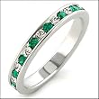 Jewelry - Emerald Swarovski Sterling Silver Ring