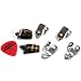 National Finger Picks 4 Finger and 2 Black Thumb Picks Banjo Bluegrass - Medium