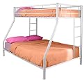 Twin over Full Metal Bunk Bed - White
