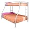 Twin over Full Metal Bunk Bed - White
