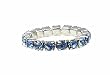 Toe Ring - T9 - Crystal Band ~ Lt. Sapphire