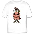 T-shirt with style, hairstyle, barnyard, animal, hen, farm