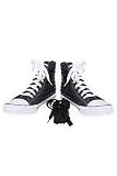 Punkrose Blue Denim Stud High-Top Sneakers