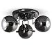 Retro Black Chrome 3 Way Spotlight Ceiling Light