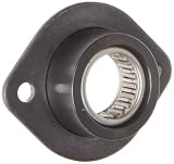 Spyraflo BFM-4M-NN Non-Aligning, Needle-Roller Bearing With 2-Bolt Hole, 4 mm Inner-Diameter Steel Flange