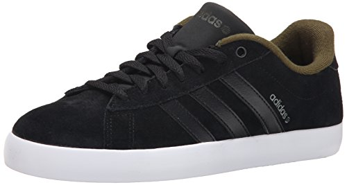 adidas NEO Men's Derby ST Fashion Sneaker, Black/Black/Dust Green, 7.5 M US