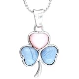 Sterling Silver Multicolor Heart Beaded Necklace Pendant