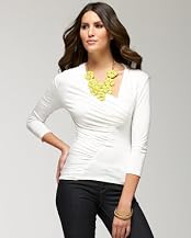 Overlap Shirred Party Top