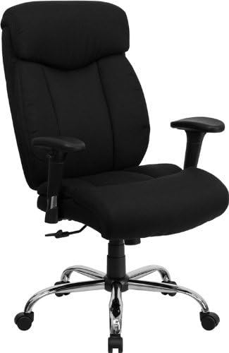 Flash FurnitureHERCULES Series Big & Tall 400 lb. Rated Black Fabric Executive Ergonomic Office Chair with Full Headrest and Arms