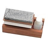 Arkansas Tristone Blade Sharpener and Honing Oil