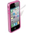 Scosche IP4EBKV Clear on Pink Polycarbonate & Rubber Edge Case for the New iPhone 4S and iPhone 4 (Verizon and AT&T)
