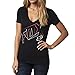 Fox Racing Womens Forfeit V-neck Short-Sleeve Shirt Small Black