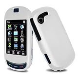 White Rubberized Hard Case Protector for Samsung Gravity T Touch T-Mobile