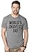 World's Okayest Dad T Shirt Cool Funny Father's Day Gift Tee