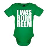 from Dressdown I Was Born Reem - Babygrow / Bodysuit - 7 Colours - Green - 3-6 Months