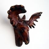 Moose Bottle Opener Rustic Brown Cast Iron Wall Mount Antique