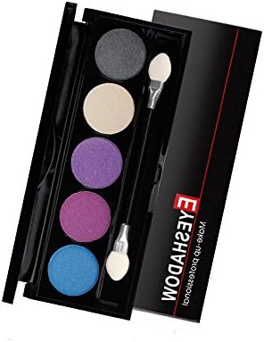 Professional 5 Color Shimmer Natural Waterproof Long Lasting Eyeshadow Palette