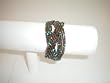 Bracelet Cuff Beads Bronze with specs of turquoise