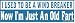 I USED TO BE A WIND BREAKER NOW I'M JUST AN OLD FART decal bumper sticker