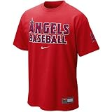 Nike Los Angeles Angels of Anaheim Red 2010 Practice T-shirt