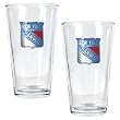 New York Rangers NHL 2pc Pint Ale Glass Set - Primary Logo by Great American Products