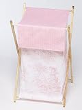 JoJo Designs Baby and Kids Clothes Laundry Hamper - Pink French Toile