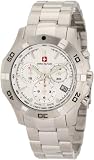 Swiss Military Calibre Men's 06-5I3-04-001 Immersion Chronograph White Dial Steel Bracelet Watch