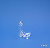Review PLATE-STANDS 4 / 4 INCH CLEAR TRANSPARENT HINGED PLASTIC PLATE STAND HOLDER - EASEL
