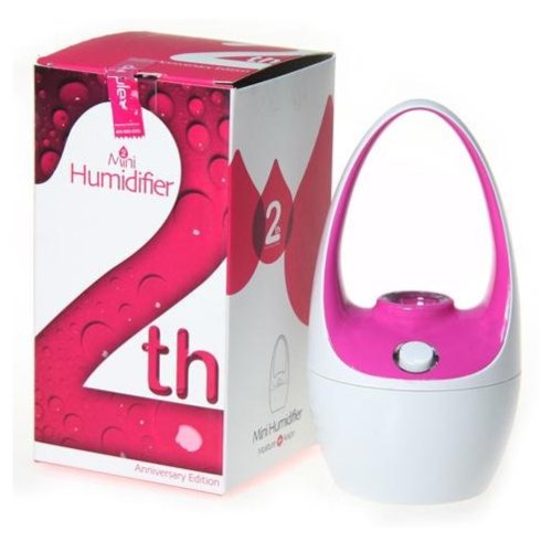 Doulex Mini Basket Mist Humidifier USB Powered Rose Color