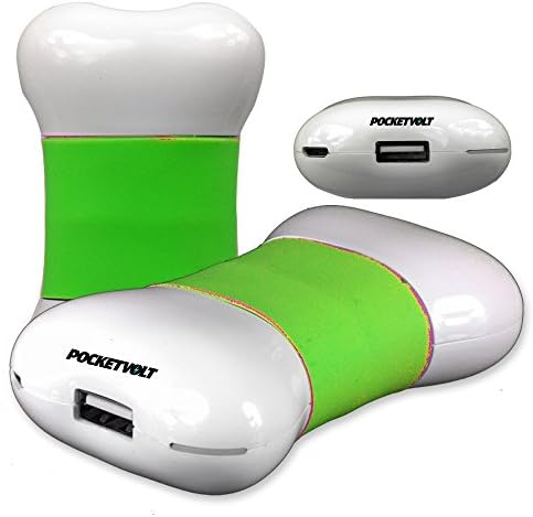 Power Bank, POCKETVOLT BONE Power Bank 5200mAh 1 Amp Portable Power Bank GREEN