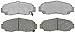 ACDelco 14D787C Advantage Ceramic Front Disc Brake Pad Set with Wear Sensor