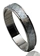 Glamnoir Genuine Silver Snakeskin Safari Bangle Bracelet - Gift Boxed & Gray Gunmetal Finish