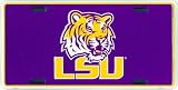 LSU Tigers embossed metal auto tag
