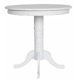 Carolina Cottage Antique White Verona Pub Bar Table by visiondecor Furniture